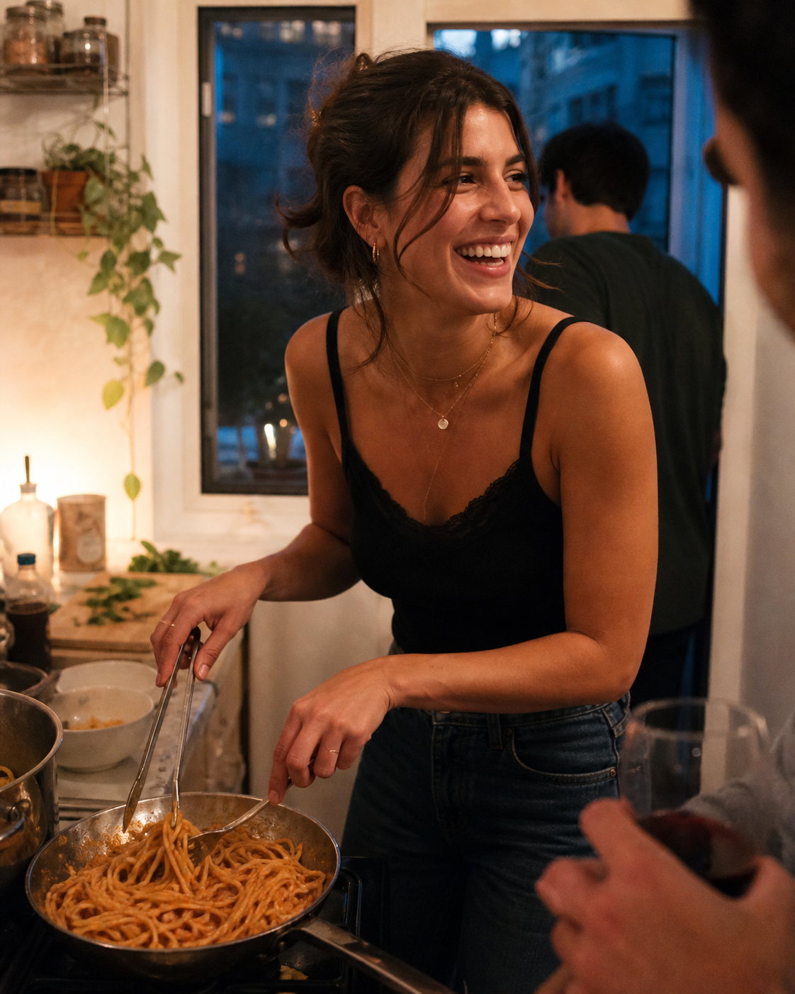 Woman cooking